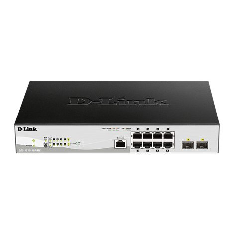 D-Link | 10-Port Gigabit PoE Metro Ethernet Switch | DGS-1210-10P/ME | Managed L2 | Desktop | 10/100 Mbps (RJ-45) ports quantity